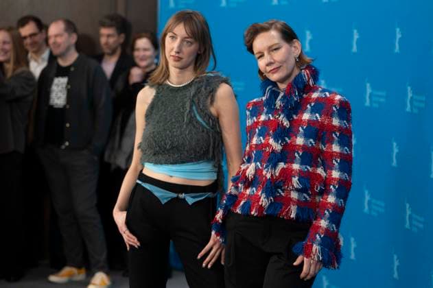 Caro Braun and Sandra Hüller Hueller at the Photo Call for the Kino Film Rose at the Berlinale 76 International Film Festival at Berlinale Palast on Sunday February 15, 2026 in Berlin Berlin Germany