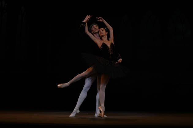 . 15 02 2026. London, United Kingdom. Ballet dancers rehearsing for the 20th anniversary Ballet Icons Gala at the London Coliseum. The gala features an International cast of ballet stars from the worldÕs most prestigious companies, including The Royal Ballet, La Scala, American Ballet Theatre, New York City Ballet and the Paris Opera Ballet.  xHowardxJonesx xi-Imagesx IIM-26572-0006