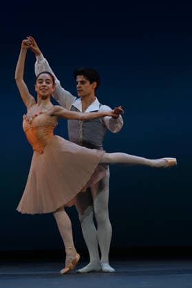 . 15 02 2026. London, United Kingdom. Ballet dancers rehearsing for the 20th anniversary Ballet Icons Gala at the London Coliseum. The gala features an International cast of ballet stars from the worldÕs most prestigious companies, including The Royal Ballet, La Scala, American Ballet Theatre, New York City Ballet and the Paris Opera Ballet.  xHowardxJonesx xi-Imagesx IIM-26572-0012