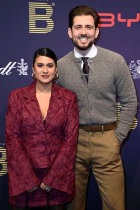 Steffi Brungs und Christian Wackert bei der Place To B Party by BILD & Constantin Film im Rahmen der Berlinale 2026 im Restaurant Borchardt. Berlin, 14.02.2026 *** Steffi Brungs and Christian Wackert at the Place To B Party by BILD Constantin Film as part of the Berlinale 2026 at Restaurant Borchardt Berlin, 14 02 2026 Foto:xN.xKubelkax xFuturexImagex place_6354