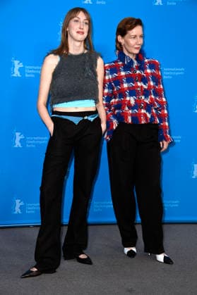 Caro Braun and Sandra Hüller at the photocall for the feature film Rose at the Berlinale 2026 76 Berlin International Film Festival at the Hotel Grand Hyatt Berlin, 15 02 2026 Foto:xN.xKubelkax xFuturexImagex rose_6213