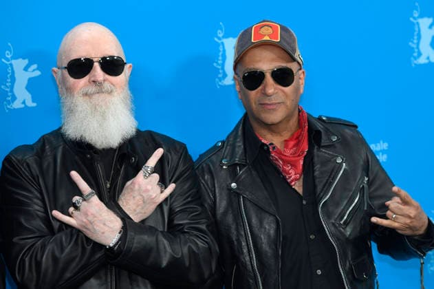 Rob Halford and Tom Morello at the photocall for the documentary The Ballad of Judas Priest at the Berlinale 2026 76 Berlin International Film Festival at the Hotel Grand Hyatt Berlin, 15 02 2026 Foto:xC.xNiehausx xFuturexImagex priest_6231