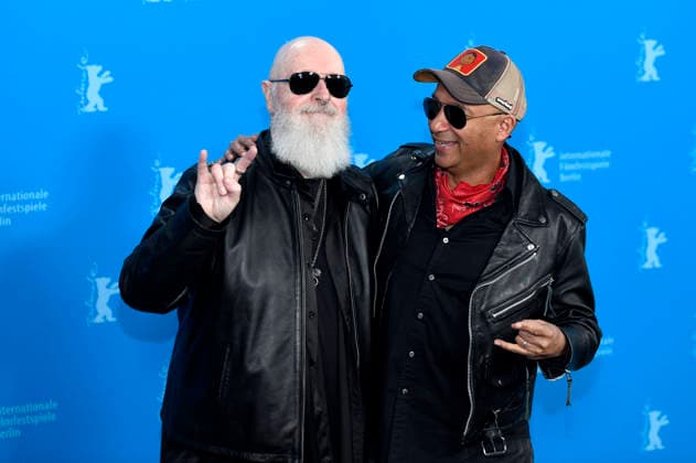 Rob Halford and Tom Morello at the photocall for the documentary The Ballad of Judas Priest at the Berlinale 2026 76 Berlin International Film Festival at the Hotel Grand Hyatt Berlin, 15 02 2026 Foto:xC.xNiehausx xFuturexImagex priest_6233