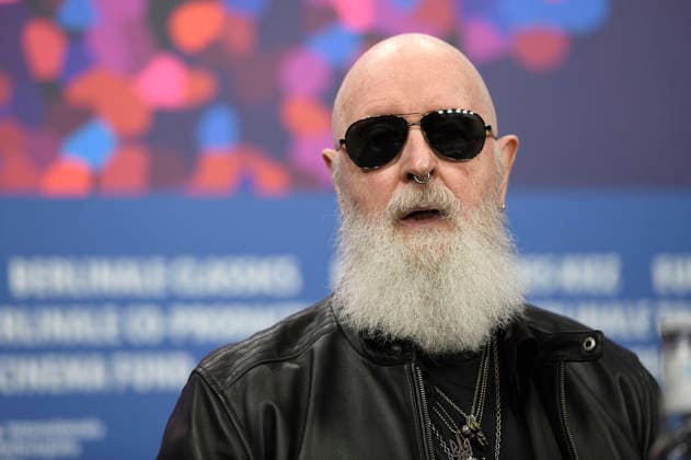 Rob Halford at the press conference for the documentary The Ballad of Judas Priest at the Berlinale 2026 76 Berlin International Film Festival at the Hotel Grand Hyatt Berlin, 15 02 2026 Foto:xC.xNiehausx xFuturexImagex priest_6272