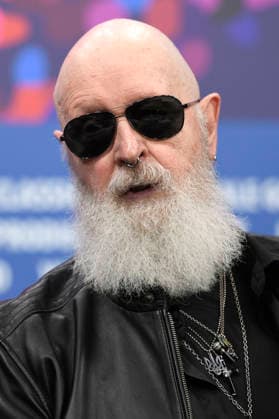 Rob Halford at the press conference for the documentary The Ballad of Judas Priest at the Berlinale 2026 76 Berlin International Film Festival at the Hotel Grand Hyatt Berlin, 15 02 2026 Foto:xC.xNiehausx xFuturexImagex priest_6274