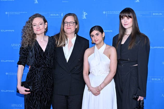 76th Berlin Film Festival Screening The Education Of Jane Cumming Flora Nicholson, Sophie Heldman, Mia Tharia, Clare Dunne attending the screening of the movie The Education Of Jane Cumming during 76th Berlin International Film Festival in Berlin, Germany on 15 February 2026. Photo by Julien Reynaud APS-Medias ABACAPRESS.COM Berlin  Copyright: xReynaudxJulien APS-Medias ABACAx