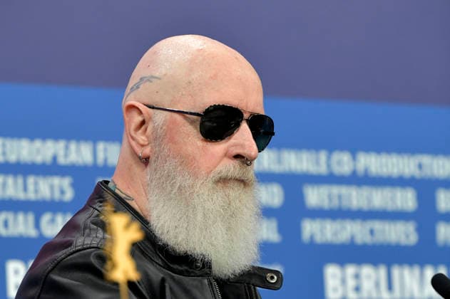 Rob Halford at the press conference for the documentary The Ballad of Judas Priest at the Berlinale 2026 76 Berlin International Film Festival at the Hotel Grand Hyatt Berlin, 15 02 2026 Foto:xM.xBehrensx xFuturexImagex priest_6298