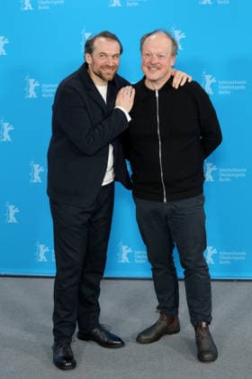 February 15, 2026, Berlin, Germany: French actor Arieh Worthalter and Belgian actor Jan Hammenecker pose for a photo call for the film Dust during the 76th Berlin International Film Festival (Berlinale), which is Europe s first major film festival of the year, in Berlin. The festival runs from February 12 to 22, 2026. Berlin Germany  - ZUMAf146 20260215_zip_f146_059 Copyright: xRouzbehxFouladix