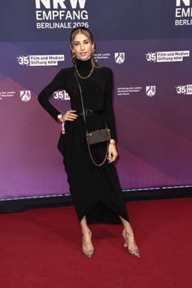 Cathy Hummels at the NRW Reception on 15 02 2026 as part of the 76 Berlinale in Berlin NRW Berlinale Reception in Berlin
