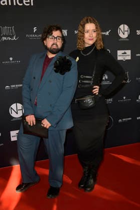 Steven Preisner and Laura Louisa Garde at the Cancel Cancer charity event as part of the Berlinale 2026 at Fabrik 23 Berlin, 15 02 2026 Foto:xM.xBehrensx xFuturexImagex cancer_6211