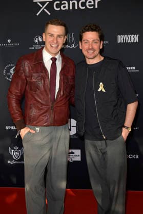 Lukas Sauer and Anthony Paul at the Cancel Cancer charity event as part of the Berlinale 2026 at Fabrik 23 Berlin, 15 02 2026 Foto:xM.xBehrensx xFuturexImagex cancer_6217