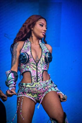 SaO PAULO, SP - 15.02.2026: SEGUNDO DIA DE CARNAVAL NA CIDADE - Ludmilla, on the second day of Carnival in the City held at the TietÃª Sports Center in Sao Paulo. x2887092x  TecaxLamboglia