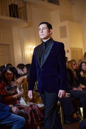 February 15, 2026, New York, New York, USA: A model walks the runway during the Diana Mahrach Couture FW26 show at New York Fashion Week in New York City. New York USA  - ZUMAs237 20260215_aap_s237_002 Copyright: xMarkxJ.xSullivanx