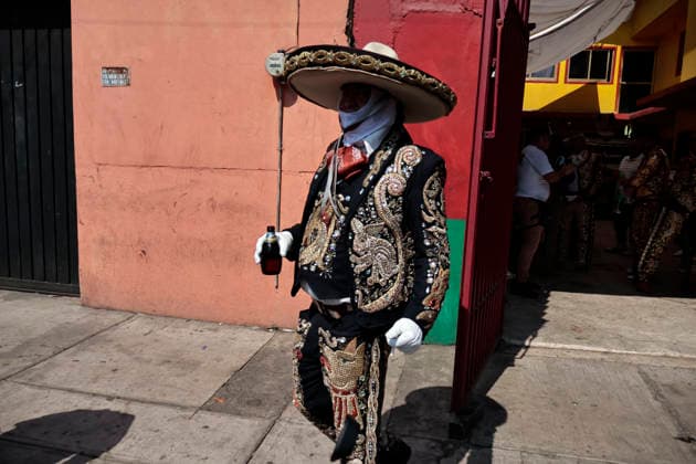 February 15, 2026, Mexico City, Cdmx, Mexico: The Santa Martha Acatitla Carnival kicked off this weekend, ahead of Holy Week celebrations in the Iztapalapa region, home to one of the world s most important carnival reenactments. These carnivals originated as a form of rebellion by enslaved people against the Spanish. These enslaved people, originally from the town of Acatitla, wore allegorical clothing, shoes, and masks with European features to mock those who oppressed them and violently imposed their religion. Through the streets of this region, they dance to orchestral music, dressed in charro suits made and embroidered by hand with gold thread and decorations featuring traditional figures. The charro women wear skirts, boots, and hats t - ZUMAp204 20260215_zip_p204_011 Copyright: xJosuexPerezx