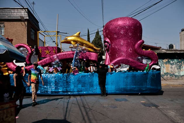 February 15, 2026, Mexico City, Cdmx, Mexico: The Santa Martha Acatitla Carnival kicked off this weekend, ahead of Holy Week celebrations in the Iztapalapa region, home to one of the world s most important carnival reenactments. These carnivals originated as a form of rebellion by enslaved people against the Spanish. These enslaved people, originally from the town of Acatitla, wore allegorical clothing, shoes, and masks with European features to mock those who oppressed them and violently imposed their religion. Through the streets of this region, they dance to orchestral music, dressed in charro suits made and embroidered by hand with gold thread and decorations featuring traditional figures. The charro women wear skirts, boots, and hats t - ZUMAp204 20260215_zip_p204_014 Copyright: xJosuexPerezx