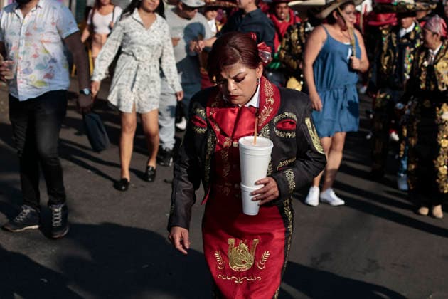 February 15, 2026, Mexico City, Cdmx, Mexico: The Santa Martha Acatitla Carnival kicked off this weekend, ahead of Holy Week celebrations in the Iztapalapa region, home to one of the world s most important carnival reenactments. These carnivals originated as a form of rebellion by enslaved people against the Spanish. These enslaved people, originally from the town of Acatitla, wore allegorical clothing, shoes, and masks with European features to mock those who oppressed them and violently imposed their religion. Through the streets of this region, they dance to orchestral music, dressed in charro suits made and embroidered by hand with gold thread and decorations featuring traditional figures. The charro women wear skirts, boots, and hats t - ZUMAp204 20260215_zip_p204_038 Copyright: xJosuexPerezx