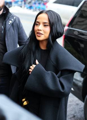 NYFW - Cult Gaia Outside Becky G attends the Cult Gaia show suring the New York Fashion Week, NY on February 15, 2026. Photo by Charles Guerin ABACAPRESS.COM New York city NY United States  Copyright: xGuerinxCharles ABACAx