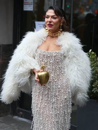 NYFW - Cult Gaia Outside Guest attends the Cult Gaia show suring the New York Fashion Week, NY on February 15, 2026. Photo by Charles Guerin ABACAPRESS.COM New York city NY United States  Copyright: xGuerinxCharles ABACAx