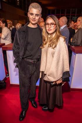 Fabian Grischkat and his wife as guests at the NRW reception at the 76 Berlinale 2026 at the Representation of the State of North Rhine-Westphalia to the Federal Government, on Sunday 15 02 2026 in Berlin Berlin Germany
