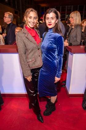 Julie Deluz and Loredana Linglauf as guests at the NRW reception at the 76 Berlinale 2026 in the Representation of the State of North Rhine-Westphalia to the Federal Government, on Sunday 15 02 2026 in Berlin Berlin Germany