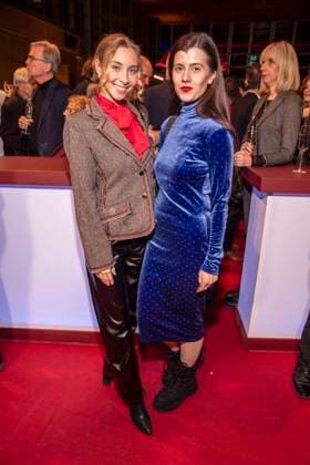 Julie Deluz and Loredana Linglauf as guests at the NRW reception at the 76 Berlinale 2026 in the Representation of the State of North Rhine-Westphalia to the Federal Government, on Sunday 15 02 2026 in Berlin Berlin Germany