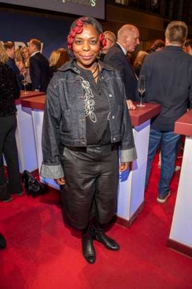 Dela Dabulamanzi as a guest at the NRW Reception at the 76 Berlinale 2026 at the Representation of the State of North Rhine-Westphalia to the Federal Government, on Sunday 15 02 2026 in Berlin Berlin Germany