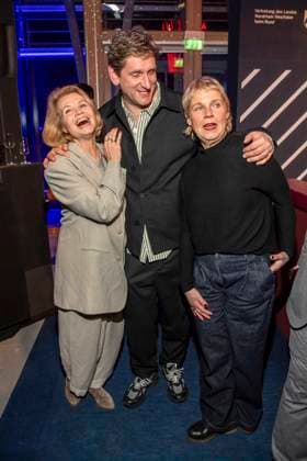 Annette Frier, Sebastian Schwarz and Cordula Stratmann as guests at the NRW reception at the 76 Berlinale 2026 at the Representation of the State of North Rhine-Westphalia to the Federal Government,on Sunday 15 02 2026 in Berlin Berlin Germany