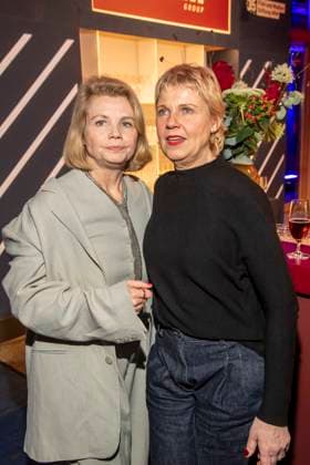 Annette Frier and Cordula Stratmann as guests at the NRW reception at the 76 Berlinale 2026 at the Representation of the State of North Rhine-Westphalia to the Federal Government,on Sunday 15 02 2026 in Berlin Berlin Germany