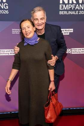 Jutta Schafmeiste and Heinrich Schafmeister as guests at the NRW reception at the 76 Berlinale 2026 in the Representation of the State of North Rhine-Westphalia to the Federal Government, on Sunday 15 02 2026 in Berlin Berlin Germany