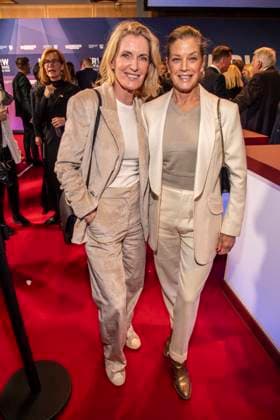 Maria Furtwaengler with Marie Baeumer as guests at the NRW reception at the 76 Berlinale 2026 in the Representation of the State of North Rhine-Westphalia to the Federal Government, on Sunday 15 02 2026 in Berlin Berlin Germany