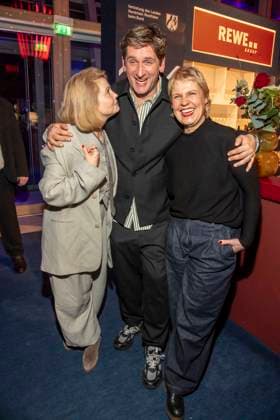 Annette Frier, Sebastian Schwarz and Cordula Stratmann as guests at the NRW reception at the 76 Berlinale 2026 at the Representation of the State of North Rhine-Westphalia to the Federal Government,on Sunday 15 02 2026 in Berlin Berlin Germany