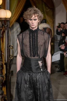 Zaldy - Runway - February 2026 New York Fashion Week, New York, USA - 15 Feb 2026 A model walks the runway at the Zaldy fashion show during New York Fashion Week at Hotel Chelsea on February 15, 2026 in New York City. New York United States Copyright: xRonxAdarx xSOPAxImagesx _radar_zaldy_20260215_02947
