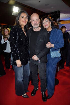 Duezen Tekkal, Christian Berkel and Alice Brauner at the NRW reception at the 76th Berlin International Film Festival 150226