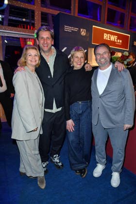 Annette Frier, Sebastian Schwarz , Cordula Stratmann and Felix Vörtler at the NRW reception at the 76th Berlin International Film Festival 150226