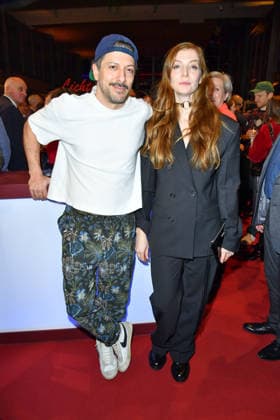Fahri YardÄ±m and Pheline Roggan at the NRW reception at the 76th Berlin International Film Festival 150226