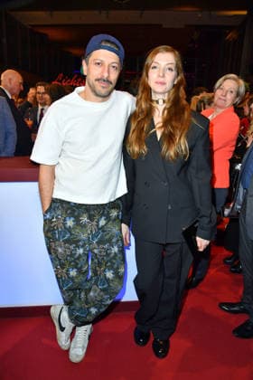 Fahri YardÄ±m and Pheline Roggan at the NRW reception at the 76th Berlin International Film Festival 150226