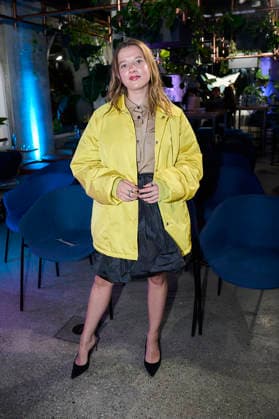 Actors Talk at Cupra in Berlin with JellaHase Berlin Jella Haase in Prada 76 Berlin International Film Festival Actors Talk in the Cupra City Garage with JellaHase Copyright: xEventpressxRadkex