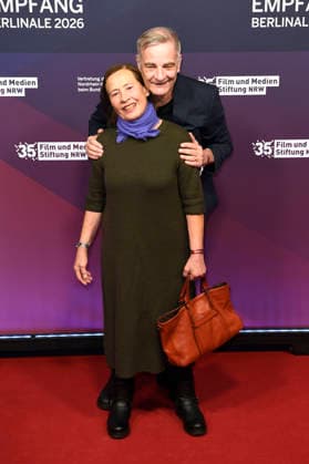 Heinrich Schafmeister with his wife Jutta Schafmeister at the 23 NRW reception of the state of NRW and the Film und Medienstiftung NRW as part of the Berlinale 2026 at the Representation of the State of North Rhine-Westphalia Berlin, 15 02 2026 Foto:xC.xNiehausx xFuturexImagex nrw_6223