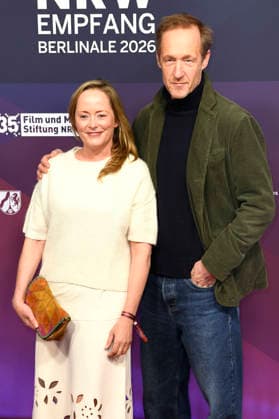 Silke Bodenbender and Stephan Kampwirth at the 23 NRW Reception of the State of NRW and the Film und Medienstiftung NRW as part of the Berlinale 2026 at the Representation of the State of North Rhine-Westphalia Berlin, 15 02 2026 Foto:xC.xNiehausx xFuturexImagex nrw_6228