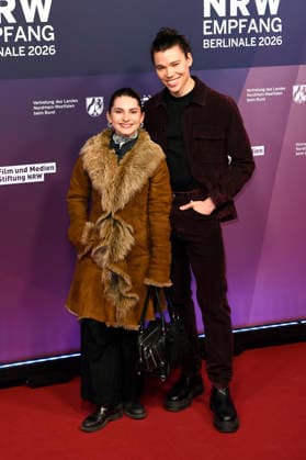Romina Küper and Helge Mark Lodder at the 23 NRW Reception of the State of NRW and the Film und Medienstiftung NRW as part of the Berlinale 2026 at the Representation of the State of North Rhine-Westphalia Berlin, 15 02 2026 Foto:xC.xNiehausx xFuturexImagex nrw_6231
