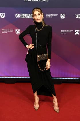 Cathy Hummels at the 23 NRW Reception of the State of NRW and the Film and Media Foundation NRW as part of the Berlinale 2026 at the Representation of the State of North Rhine-Westphalia Berlin, 15 02 2026 Foto:xC.xNiehausx xFuturexImagex nrw_6232