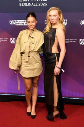 Samirah Breuer and Helena Zengel at the 23 NRW Reception of the State of NRW and the Film und Medienstiftung NRW as part of the Berlinale 2026 at the Representation of the State of North Rhine-Westphalia Berlin, 15 02 2026 Foto:xC.xNiehausx xFuturexImagex nrw_6238