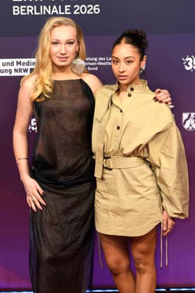 Helena Zengel and Samirah Breuer at the 23 NRW Reception of the State of NRW and the Film und Medienstiftung NRW as part of the Berlinale 2026 at the Representation of the State of North Rhine-Westphalia Berlin, 15 02 2026 Foto:xC.xNiehausx xFuturexImagex nrw_6240