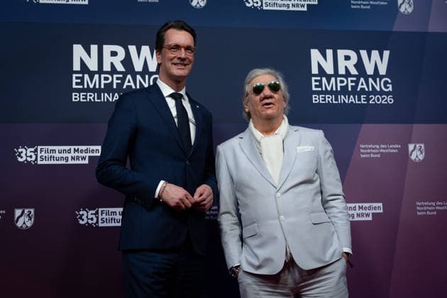 23 NRW Reception, Berlinale, Claude Oliver Rudolph, Actor 23 NRW Reception, Berlinale, State Representation, Berlin, Hendrik Wüst, Minister President, North Rhine-Westphalia, Claude Oliver Rudolph, Actor Berlin Berlin GER