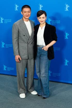Photocall for We are all strangers , Grand Hyatt Berlin, Berlin, Germany Andi Lim and Yeo Yann Yann poses at the Photocall for We are all strangers during Berlinale (Berlin Film Festival) at Grand Hyatt Berlin, Berlin, , Germany on 16 February 2026., Credit:Julie Edwards Avalon  Copyright: xJuliexEdwardsx xAvalonx 1075528252