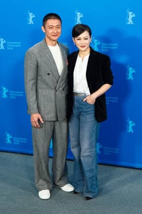 Photocall for We are all strangers , Grand Hyatt Berlin, Berlin, Germany Andi Lim and Yeo Yann Yann poses at the Photocall for We are all strangers during Berlinale (Berlin Film Festival) at Grand Hyatt Berlin, Berlin, , Germany on 16 February 2026., Credit:Julie Edwards Avalon  Copyright: xJuliexEdwardsx xAvalonx 1075528268