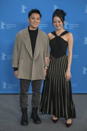 76th Berlin International Film Festival BERLIN, GERMANY - FEBRUARY 16: Regene Lim (R) and Koh Jia Ler (L), actors in the film Wo Men Bu Shi Mo Sheng Ren (We Are All Strangers), pose for a photo during the 76th International Berlin Film Festival (Berlinale) in Berlin, Germany on February 16, 2026. Halil Sagirkaya Anadolu Berlin Germany. Editorial use only. Please get in touch for any other usage.  Copyright: x2026xAnadoluxHalilxSagirkayax
