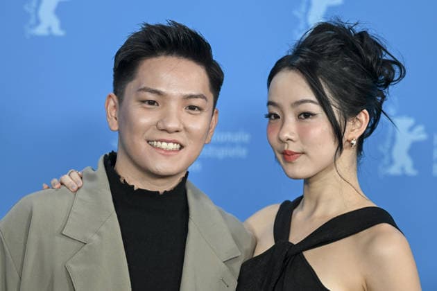 76th Berlin International Film Festival BERLIN, GERMANY - FEBRUARY 16: Regene Lim (R) and Koh Jia Ler (L), actors in the film Wo Men Bu Shi Mo Sheng Ren (We Are All Strangers), pose for a photo during the 76th International Berlin Film Festival (Berlinale) in Berlin, Germany on February 16, 2026. Halil Sagirkaya Anadolu Berlin Germany. Editorial use only. Please get in touch for any other usage.  Copyright: x2026xAnadoluxHalilxSagirkayax