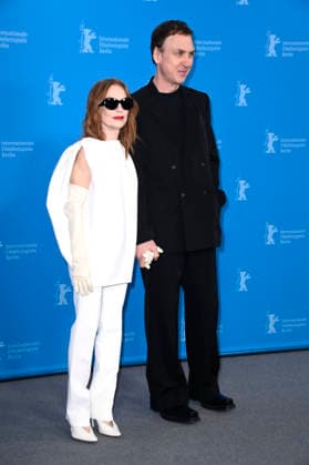 Isabelle Huppert and Lars Eidinger at the photocall for the feature film The Blood Countess at the Berlinale 2026 76 Berlin International Film Festival at the Hotel Grand Hyatt Berlin, 16 02 2026 Foto:xN.xKubelkax xFuturexImagex blutgraefin_6264