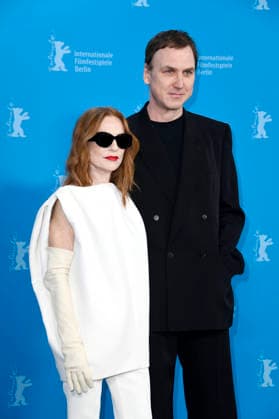 Isabelle Huppert and Lars Eidinger at the photocall for the feature film The Blood Countess at the Berlinale 2026 76 Berlin International Film Festival at the Hotel Grand Hyatt Berlin, 16 02 2026 Foto:xN.xKubelkax xFuturexImagex blutgraefin_6266